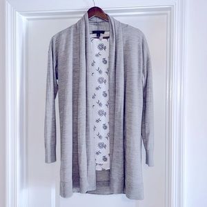 Ann Taylor open wool cardigan